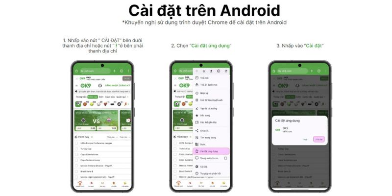Cách tải app OK9 cho Android